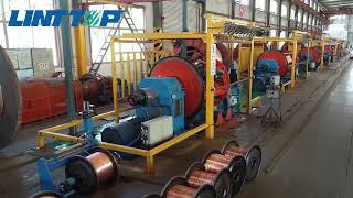 Rigid Frame Stranding Machine（SideBottom Loading）linttop cablemachine turnkeyproject [upl. by Shermy]