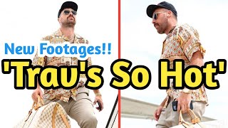 quotOMG Travis Kelce TURNS HEADS in Designer Threads at FLORIDA Airport  MustSee Footagequot [upl. by Ragde]