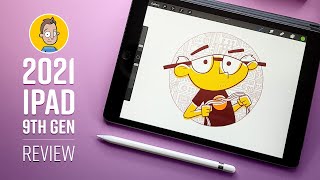 Drawing on the 2021 iPad 9th Gen Review [upl. by Laaspere]