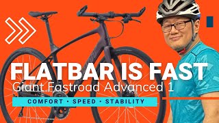 Giant Fastroad Advanced 1 2021  Flatbar is Fast AdamsAutismFamily [upl. by Ahsiekin]