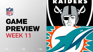 Las Vegas Raiders vs Miami Dolphins  2024 Week 11 Game Preview [upl. by Knute]