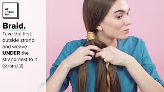 How to do a ribbon braid  All Things Hair [upl. by Aniela]