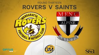 R13 2023  Wangaratta Rovers vs Myrtleford Saints Netball [upl. by Wynnie]