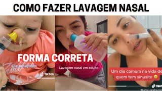 LAVAGEM NASAL INCRIVELMENTE FÁCIL para BEBÊ e CRIANÇA  Aspirador Seringa Squeeze Nebulizador [upl. by Joses]