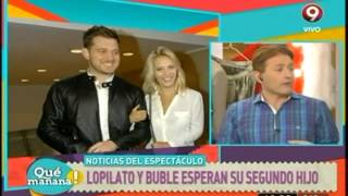 Lopilato y Bublé esperan a su segundo hijo [upl. by Ahsotal]