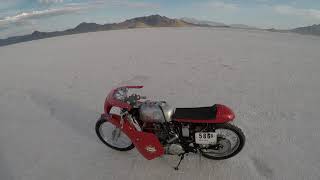 Frank Puckett  Supercharged BSA B25  250cc  Bonneville Speedweek 2020 [upl. by Gersham]