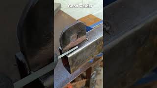 Basic techniques for connecting steel plates welding and square metal welders welding art [upl. by Eidnahs]