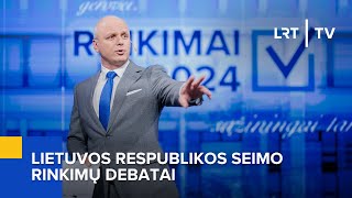 LR Seimo rinkimų debatai  20241007 [upl. by Arodasi720]