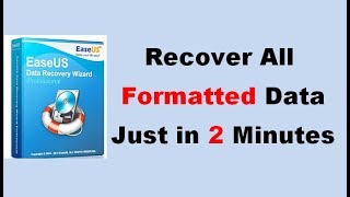 EaseUS Data Recovery Wizard 1190 Recover Data Easily  New 2018 [upl. by Aroel]