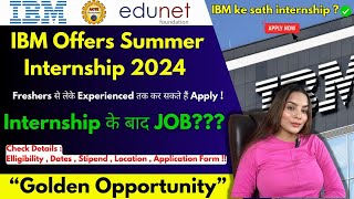 AICTE Internships 2024  Latest IBM Virtual Internship with Stipend and Certification [upl. by Leikeze206]