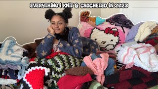 ৎ˚₊✩‧₊Everything I Knit amp Crocheted in 2023₊✩‧₊˚౨ [upl. by Darice925]