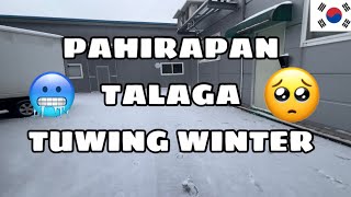 HAGUPIT NG WINTER NGAYONG LUNES  Buhay Korea Vlog [upl. by Erek]