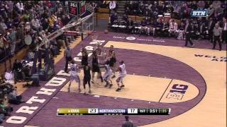 Northwestern Basketball vs Iowa Highlights [upl. by Rebmyk]