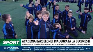 FC Barcelona a deschis academie în România 150 de copii au început deja pregătirea [upl. by Nor]