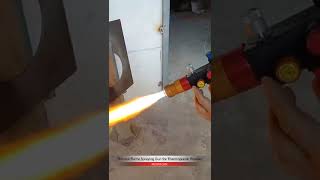 Thermal Flame Spraying Gun Equipment for Thermoplastic Powder powdercoating [upl. by Denys]