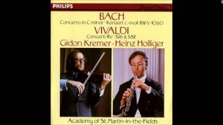 JS Bach Concerto for Violin and Oboe in C minor BWV 1060 Kremer Holliger [upl. by Ace536]