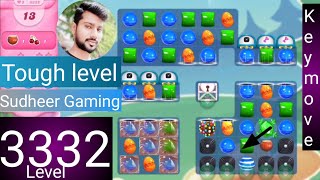 Candy crush saga level 3332 । No boosters । Tough level । Candy crush 3332 help । Sudheer Gaming [upl. by Cherish208]