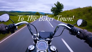 HarleyDavidson Sport Glide Ride to Biker Town  Pure Engine Sound [upl. by Oicinoid]