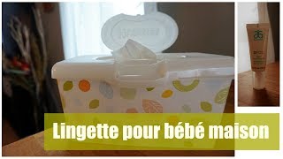 Recette maison  Lingettes pour bébé [upl. by Jarek428]