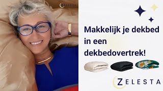 Makkelijk een dekbedovertrek om je dekbed  Hoe moet je je bed opmaken  Lifehack  Simpel en snel [upl. by Duester]