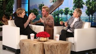 Ellen Scares Justin Bieber [upl. by Schnabel374]