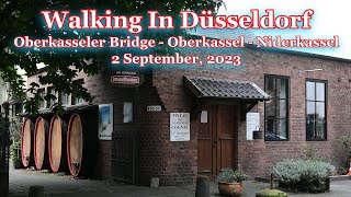 Walking In Düsseldorf  Oberkasseler Bridge  Oberkassel  Niederkassel  September 2 2023 [upl. by Ephram]