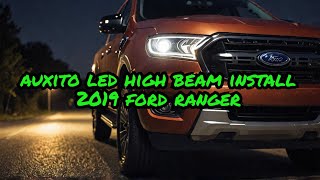 AUXITO LED High Beams Proven to Outshine Factory Lights in 2019 Ford Ranger [upl. by Mayeda]