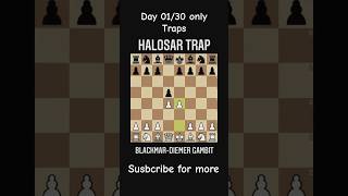 CHECKMATE in 8  Halosar Trap  MrChess  mrchess chess tricks traps checkmate [upl. by Sibyl457]