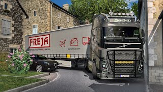 Maneuvering Through Hidden Narrow Streets of France  ets2 150 [upl. by Pearman]