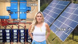 Complete OffGrid Solar Power System amp Battery Bank Start to Finish Install [upl. by Sande]