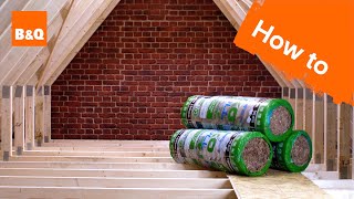 How to install loft insulation  DIY [upl. by Ashleigh47]