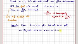 Analysis Reihen MajorantenKriterium für Reihen 0609 [upl. by Tharp]