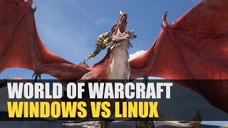 World of Warcraft Dragonflight  Windows vs Linux  Directx 12 vs VKD3D  DirectX 11 vs DXVK [upl. by Nedearb493]