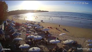 Bali  Jimbaran Beach Live Webcam BaliForum amp AKUSUKA Cafe [upl. by Latimer791]