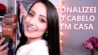 Tonalizando o Cabelo Castanho em Casa [upl. by Kerril]