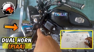 Dual Contact Horn Installation on XSR 155 using PIAA Domino Switch [upl. by Siuol275]