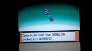 Chingling Evolve into Chimecho In Pokemon Platinum [upl. by Malchus]