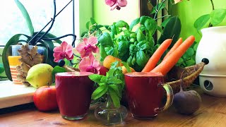 Mint Basil Beet Carrot Juice  Take 3 [upl. by Ajidahk]