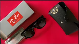 Ray Ban RB0840S Mega Wayfarer 90131 51mm Sunglasses Unboxing [upl. by Gasparo]