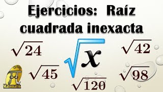 Ejercicios de simplificación de raíces inexactas [upl. by Obadias]