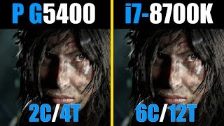 Intel Pentium G5400 vs i7 8700K STTR [upl. by Cathi]