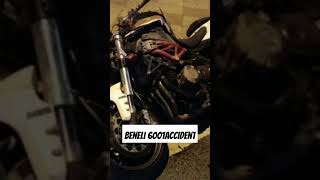 Benelli 600i bike sad Benelli 600i accident video Shorts shorts short sad explore [upl. by Antebi]