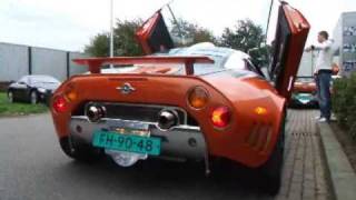 Spyker C8 Laviolette LM85 revving LOVELY SOUND [upl. by Aleuqahs]