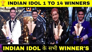 Indian Idol All season Winners  Indian Idol season 14 Winner  Indian idol season 1 To 14 Winner [upl. by Lagas245]