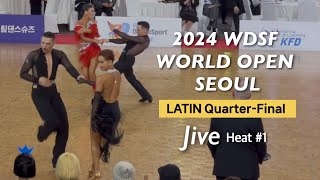 MariusAndrei Balan amp Khrystyna Moshenska  Latin QF Jive Heat1  2024 WDSF World open in Seoul [upl. by Corliss]