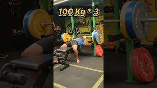 100 kg Bench Press benchpress [upl. by Nnazil]