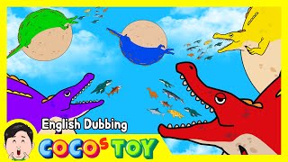 En Dubbing｜Pristichampsus becomes a giant balloon Im still hungry｜Ichthyosaurus｜CoCosToy [upl. by Iznyl]