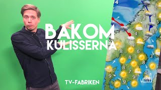 Nils Holmqvist bakom kulisserna i SVTs väderstudio [upl. by Eramat]