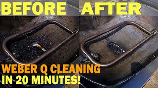 HOW TO CLEAN YOUR GRILL in 20 Minutes Weber Q Monthly Maintenance and Cleaning [upl. by Lorant]