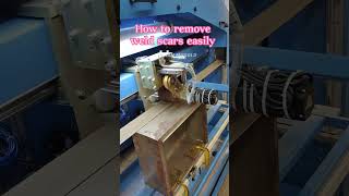 how to use long belt grind the rust enclosure box making machine kitchen table production line [upl. by Lleryt]